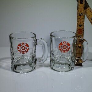 VINTAGE MINIATURE A & W ROOT BEER SAMPLE MUGS CIRCA 1960